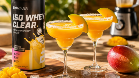 Mango margarita mocktail